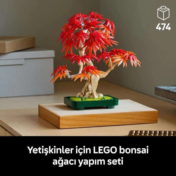 LEGO 10348 Botanicals Japon Kırmızı Akçaağaç Bonsai Ağacı - Resim 5