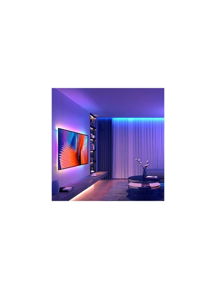 Şerit LED 5 Metre Animasyonlu Tak Çalıştır Kumandalı Trafolu Rgb Şerit Işık Ambiyans - 3