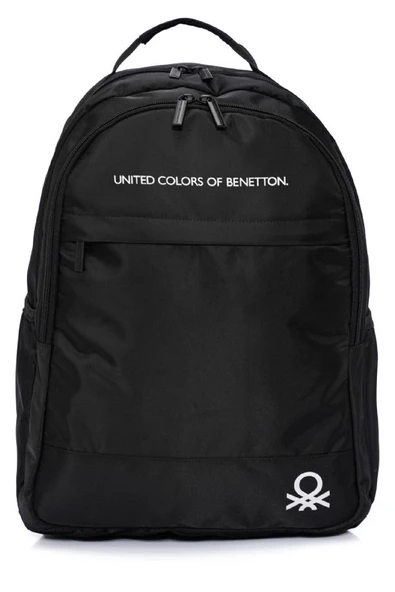United Colors Of Benetton Unisex Okul, Günlük ve Seyahat Sırt Çantası - Siyah - 20823 - 2