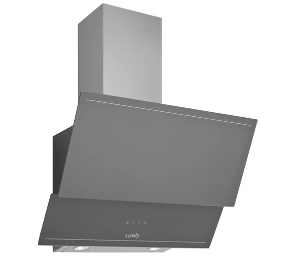 LUNO Gri Cam Ankastre Set - 3481S Davlumbaz - L638S01 Ocak - F502S01 Fırın - 2