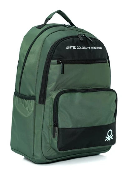 United Colors Of Benetton Unisex Okul, Günlük ve Seyahat Sırt Çantası - Haki - Siyah - 20818 ürün görseli