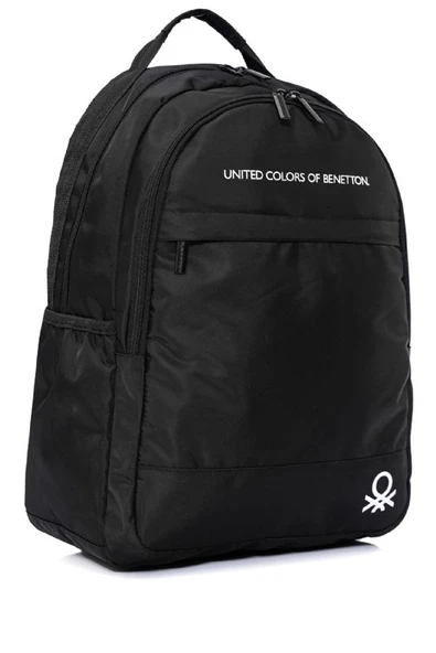 United Colors Of Benetton Unisex Okul, Günlük ve Seyahat Sırt Çantası - Siyah - 20823