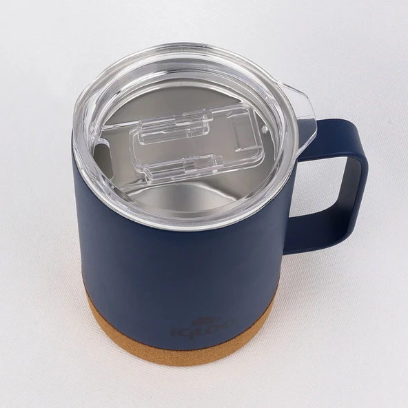 Igloo Cork Mug 350ml-LACİVERT - 3