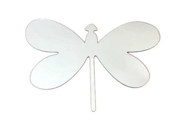 DEFTER STİCKER,LAPTOP STİCKER  AYNALI  KELEBEK ŞEKİLLİ 20X13X0,6CM - 3