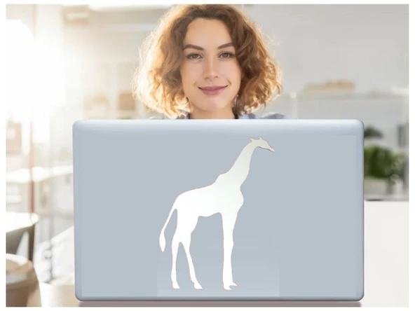 DEFTER STİCKER,LAPTOP STİCKER AYNALI ZÜRAFA ŞEKİLLİ 20X14X0,6CM