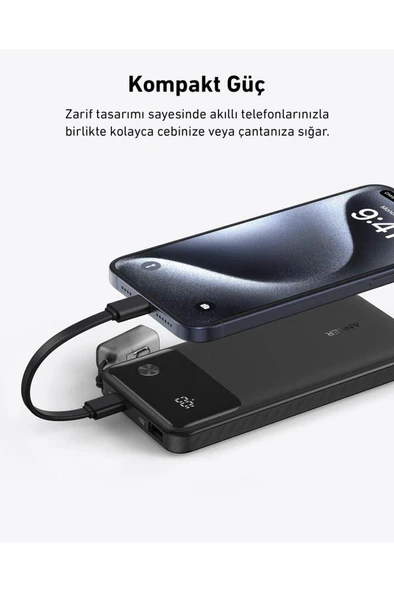 Anker A1388 10000 mAh Hızlı Şarj Powerbank Teşhir - 2
