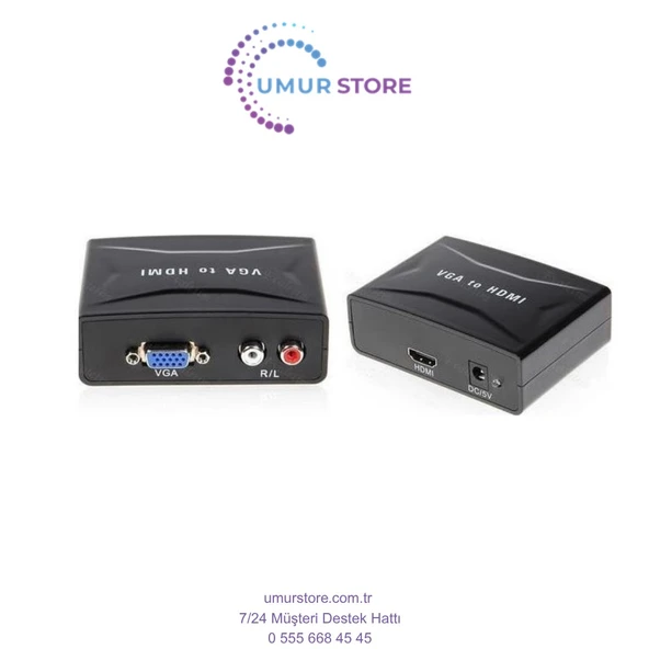 Vga To Hdmi Çevirici Dönüştürücü ürün görseli 1