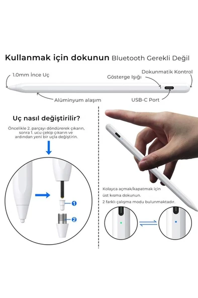 Bix SP02W Dokunmatik Kalem Outlet - Resim 5