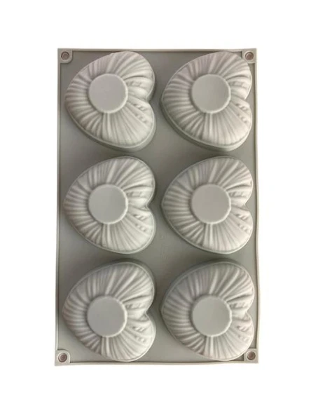 Pastaland Silikon Kek Kalıbı Tırtıklı Kalpli ürün görseli