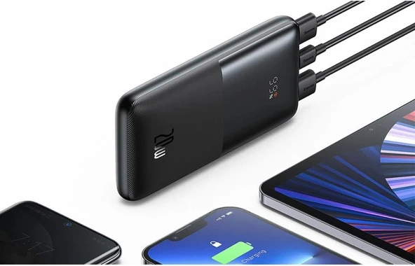 Baseus Bipow Pro Overseas Siyah 10000 mAh Powerbank Teşhir - 3