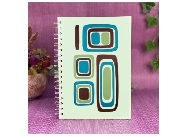 DEFTER STİCKER,LAPTOP STİCKER KARELİ MAVİ,YEŞİL DESEN PVC 61X30X0,5CM - 2