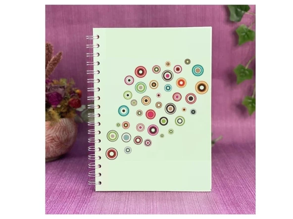 DEFTER STİCKER,LAPTOP STİCKER GEOMETRİK HALKALI PVC 48X33X0,5CM - 2