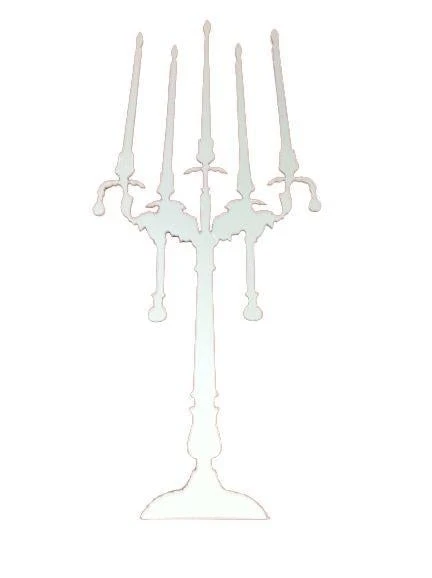 DEFTER STİCKER,LAPTOP STİCKER  AYNALI  ŞAMDAN ŞEKİLLİ 35X20X0,6CM - Resim 3