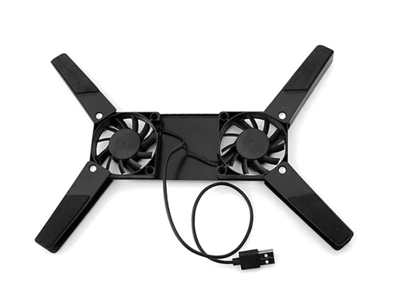 Katlanabilir, Soğutma Pedi, Dizüstü Soğutucu, Çift Fanlı Dizüstü Bilgisayar Standı, USB Powered, 7-15 inç, notebook Soğutucu, - 2