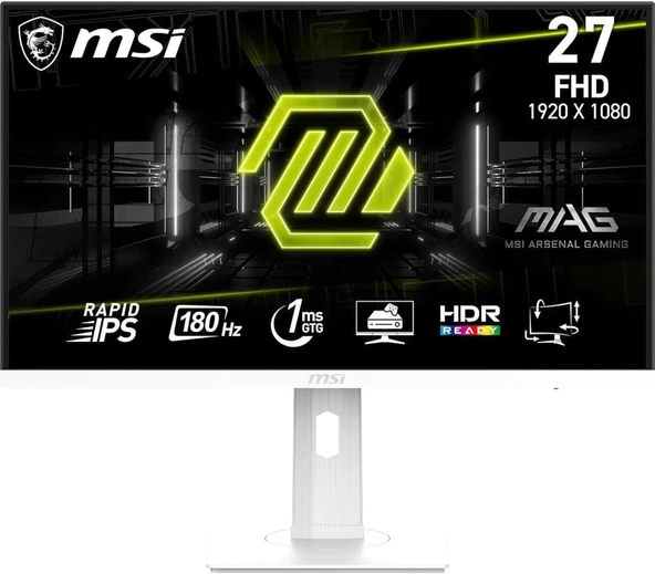 MSI MAG 274PFW 27" 1 ms Full HD Pivot IPS 180 Hz Oyuncu Monitörü Outlet