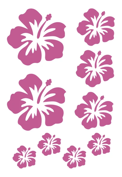 DEFTER STİCKER,LAPTOP STİCKER  PEMBE ÇİÇEKLİ PVC 48X33X0,5CM - Resim 3