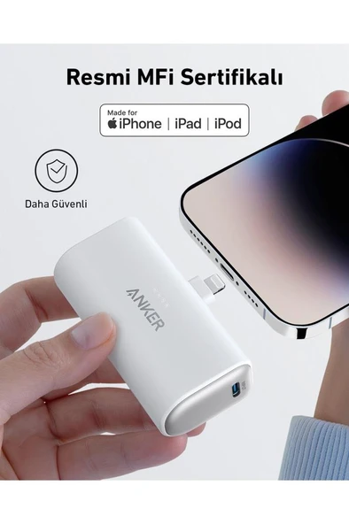 Anker A1645 5000 mAh Hızlı Şarj Powerbank Outlet - 3