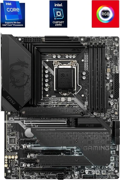 MSI Mpg Z590 Gaming Carbon Wi-Fi LGA1200 DDR4 ATX Anakart - Outlet - Resim 2