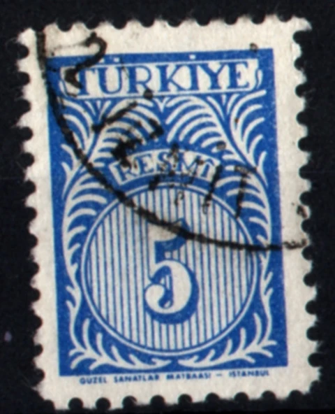 EABİ-1957 Resmi Pul 5 Kuruş (tp0277) ürün görseli