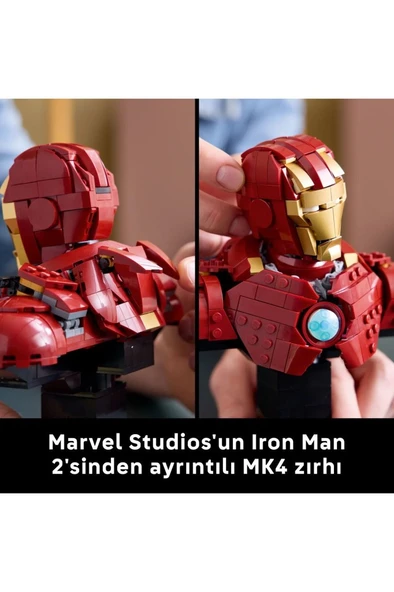 LEGO ® ǀ Marvel Iron Man MK4 Büstü 76327 - 18+ Minifigür İçeren Model Yapım Seti (436 Parça) - 7