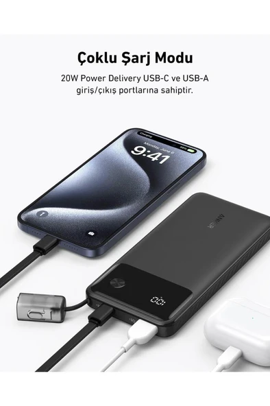 Anker A1388 10000 mAh Hızlı Şarj Powerbank Teşhir - 4