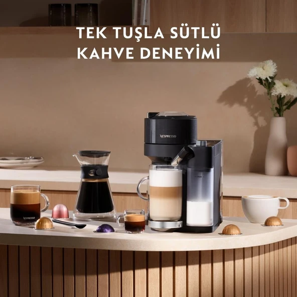 Nespresso Vertuo Lattissima Matte Black Kapsül Kahve Makinesi - Outlet - Resim 11
