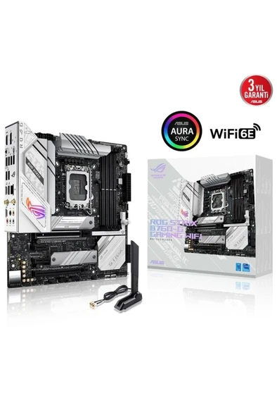 Asus Rog Strix B760-G Gaming Wi-Fi D4 Intel LGA1700 DDR4 Micro ATX Anakart Teşhir ürün görseli 1