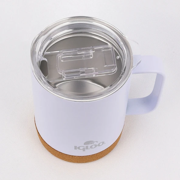 Igloo Cork Mug 350ml-BEYAZ - 3