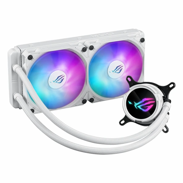 Asus ROG Strix LC III 240 ARGB White Edition 240mm AM5/1851P Beyaz İşlemci Sıvı Soğutucu - Resim 3