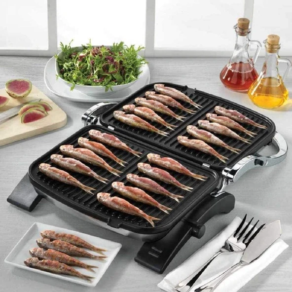 Korkmaz A328-05 Tostkolik Inox 1800 W Granit Tost Makinesi Teşhir - Resim 5