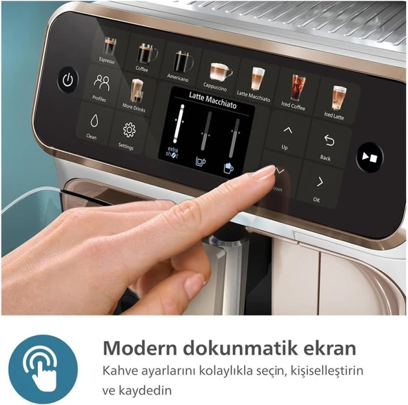 Philips 5500 Serisi LatteGo EP5543/80 Tam Otomatik Espresso Makinesi Teşhir - Resim 9