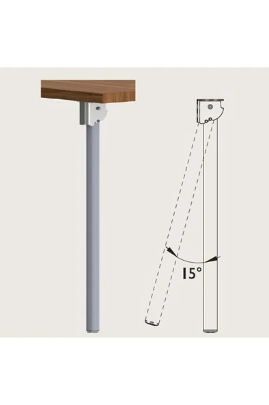 Gürçay Katlanır Masa Ayağı 11.503 (4'lü) Parlak Krom - 4