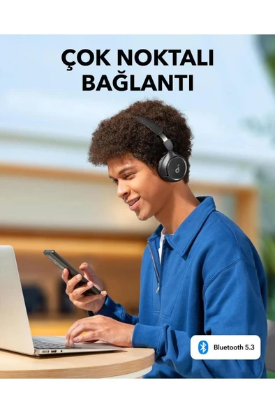 Anker SoundCore H30i Siyah Kulak Üstü Bluetooth Kulaklık Teşhir - Resim 5