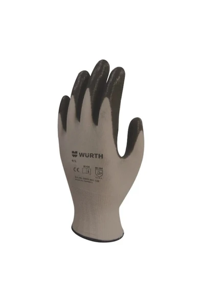 Würth Nitril Iş Mekanikçi Usta Eldiveni Gri-siyah No:9l