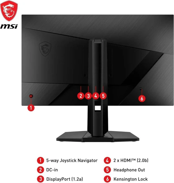MSI G272QPF E2 27" 1 ms 2K Pivot IPS 180 Hz Oyuncu Monitörü Outlet - 2