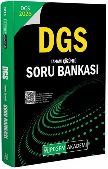 2026 DGS Tamamı Çözümlü Soru Bankası Pegem Yayınları ürün görseli