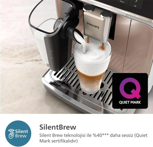 Philips 5500 Serisi LatteGo EP5543/80 Tam Otomatik Espresso Makinesi Teşhir - Resim 4