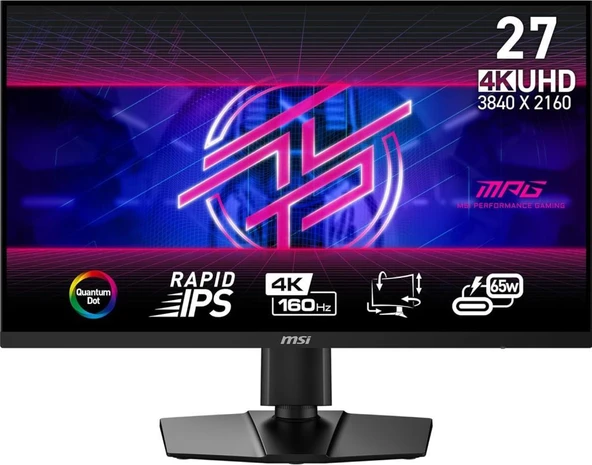 MSI MPG 274URF QD 27" 0.5 ms 4K Pivot IPS 160 Hz Oyuncu Monitörü Outlet ürün görseli