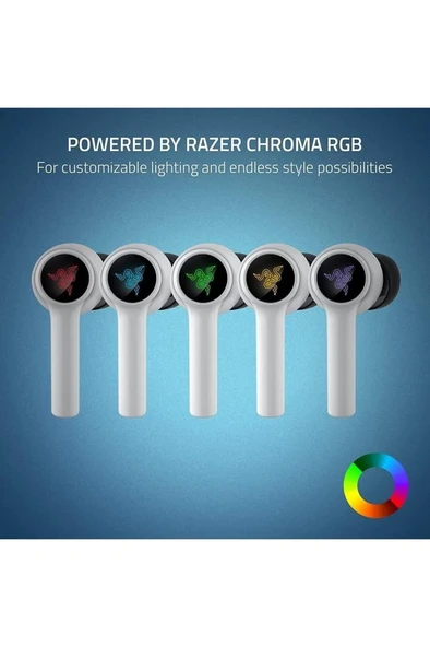 Razer Hammerhead HyperSpeed RZ12-03820300-R3G1 ANC TWS Kulak İçi Bluetooth Oyuncu Kulaklığı Teşhir - Resim 6