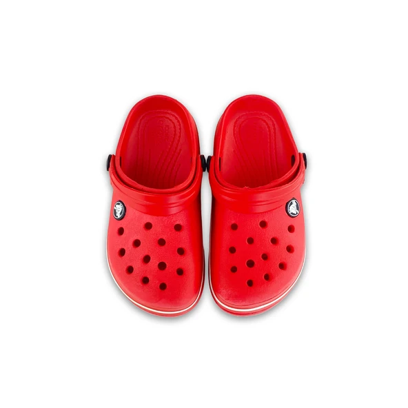 ÇOCUK CROCS CROCBAND İCONİC COMFORT TERLİK KIRMIZI BEYAZ - Resim 4