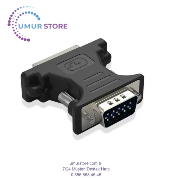 VGA DVI Çevirici VGA Erkek DVI Dişi 15 Pin VGA Erkek 24+5 Dişi DVI Çevirici