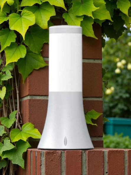 32 Cm, Plastik Gövde E27 Duylu Set Üstü Bahçe Armatürü, Elektrikle Çalışır Kaliteli Bahçe Apliği - Resim 3