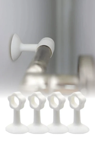 Silikon Kapı ve Pencere Kolu Koruyucu Stoper Seti 4 Parça Duvar Çarpma Önleyici Aparat ürün görseli