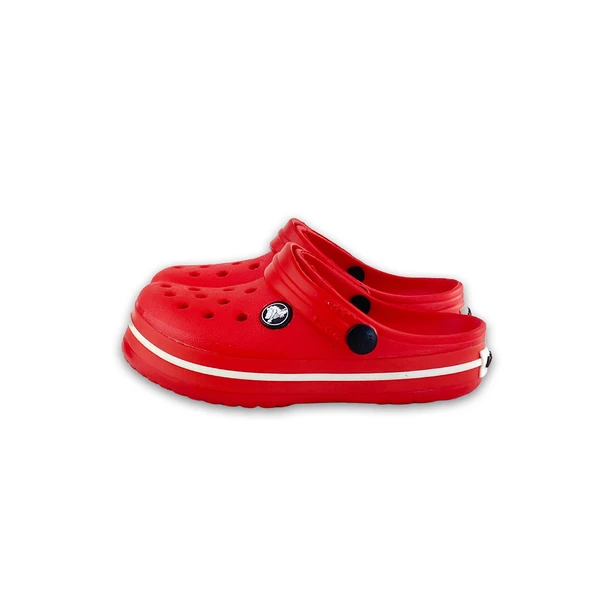ÇOCUK CROCS CROCBAND İCONİC COMFORT TERLİK KIRMIZI BEYAZ - Resim 3
