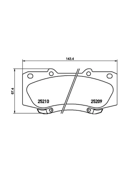EBC DPX2054 Fren Balata Takımı Ön Sımlı Hilux Vigo 2011- 044650K240 ürün görseli