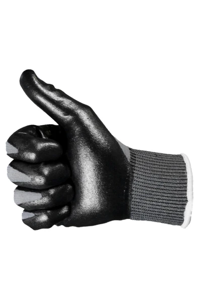 Würth Nitril Kaplama Sanayi Iş Usta Eldiveni Teknisyen Mekanikçi Koruyucu Eldiven No:9/l (12 ÇİFT) - 2