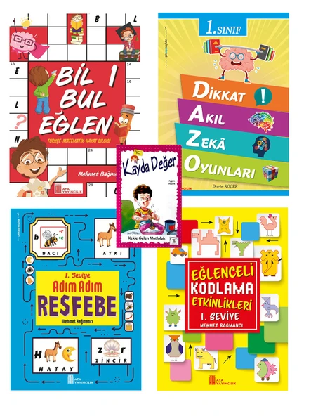 Ata 1.Sınıf Yaza Eğlenerek Öğreniyorum Tatil Seti ürün görseli 1