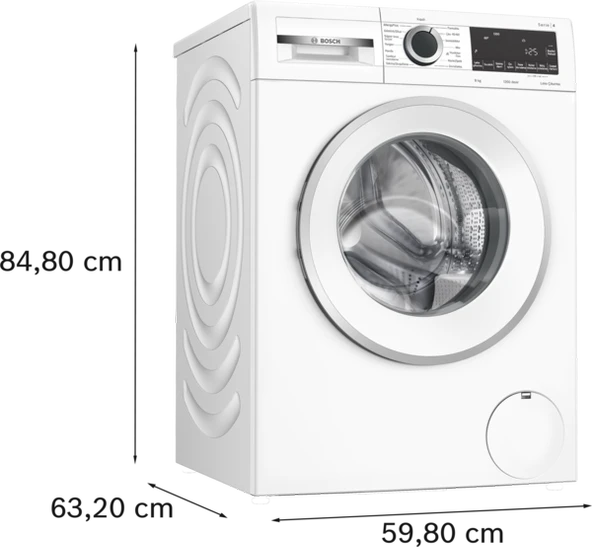 Bosch WGA242X3TR 9 kg 1200 Devir Çamaşır Makinesi - Resim 3