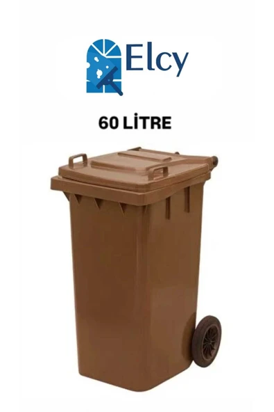 ELCY 60 LT Kahverengi Çöp Konteyneri
