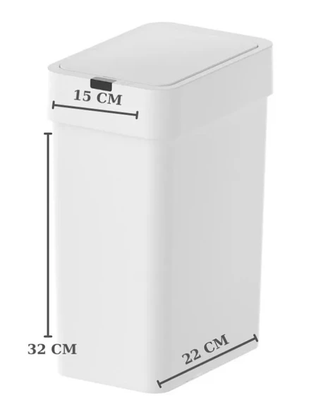 9Litre Sensörlü Otomatik Çöp Kovası Ofis Mutfak Banyo Balkon Akıllı Çöp Kovası - Resim 5